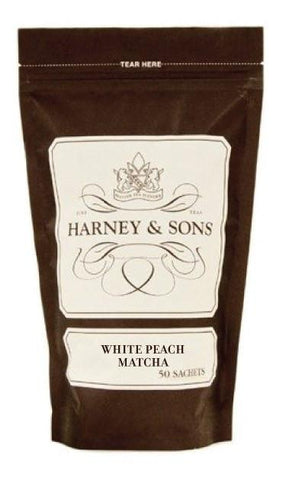 Harney & Sons Fine Teas White Peach Matcha - 50 Sachets