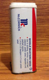 Vintage McCormick Whole Mustard Seed Tin - 1980