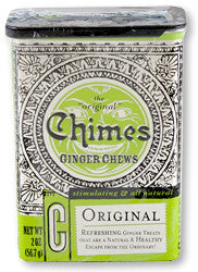 Chimes All Natural Original Ginger Chews - 2 oz Tin 