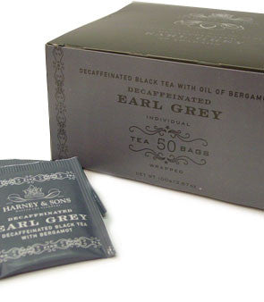 Harney & Sons Fine Teas Decaffeinated Earl Grey with Bergamot - 50 Teabags