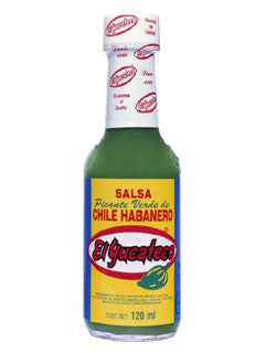 El Yucateco Green Salsa Picante de Chile Habanero Hot Sauce - 4 oz