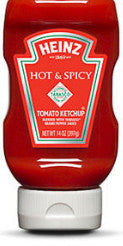 Heinz Hot & Spicy Tomato Ketchup with Tabasco Brand Pepper Sauce - 14 oz
