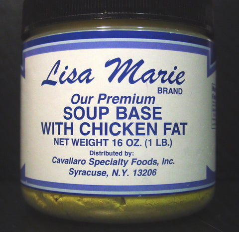 Lisa Marie Premium Soup Base with Chicken Fat - 16 oz