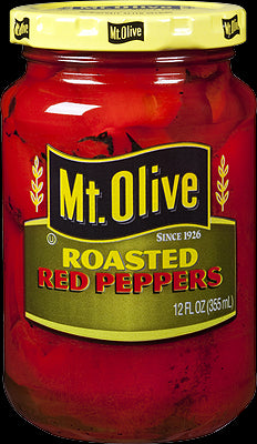 Mt. Olive Roasted Red Peppers - 12 oz Glass Jar