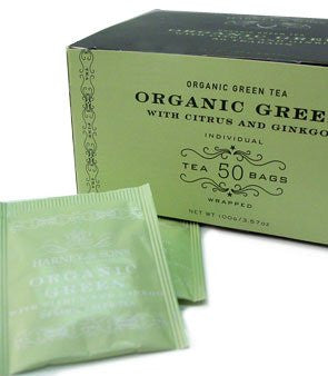 Harney & Sons Fine Teas Organic Green Citrus & Ginkgo - 50 Teabags