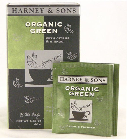 Harney & Sons Fine Teas Organic Green Citrus & Ginkgo - 20 Teabags