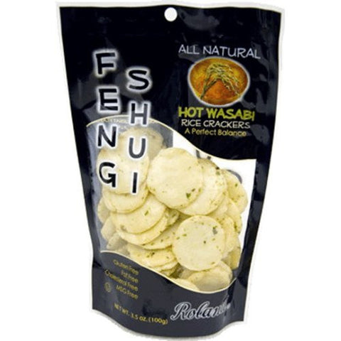 Roland All Natural Wasabi Rice Crackers - 3.5 oz