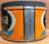 Vintage Sanka New Blend One Pound Coffee Tin - circa 1975